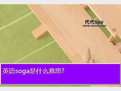 soga是什么梗(soga是什么意思)