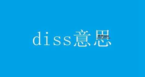 diss是什么意思（diss翻译成中文）