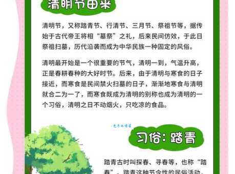 清明节的起源与习俗：探寻传统节日的文化内涵