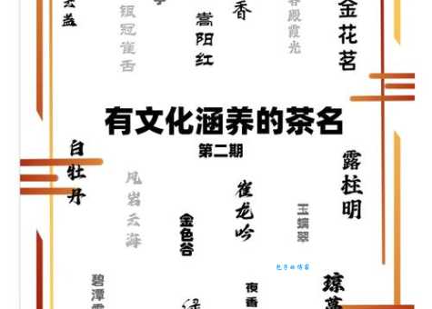 茶叶名字的由来与历史这些茶名藏着文化密码