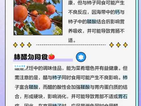 柿子的饮食禁忌 哪些食物千万不能一起吃