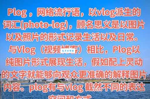 PLOG是什么意思 新手必看的PLOG入门指南